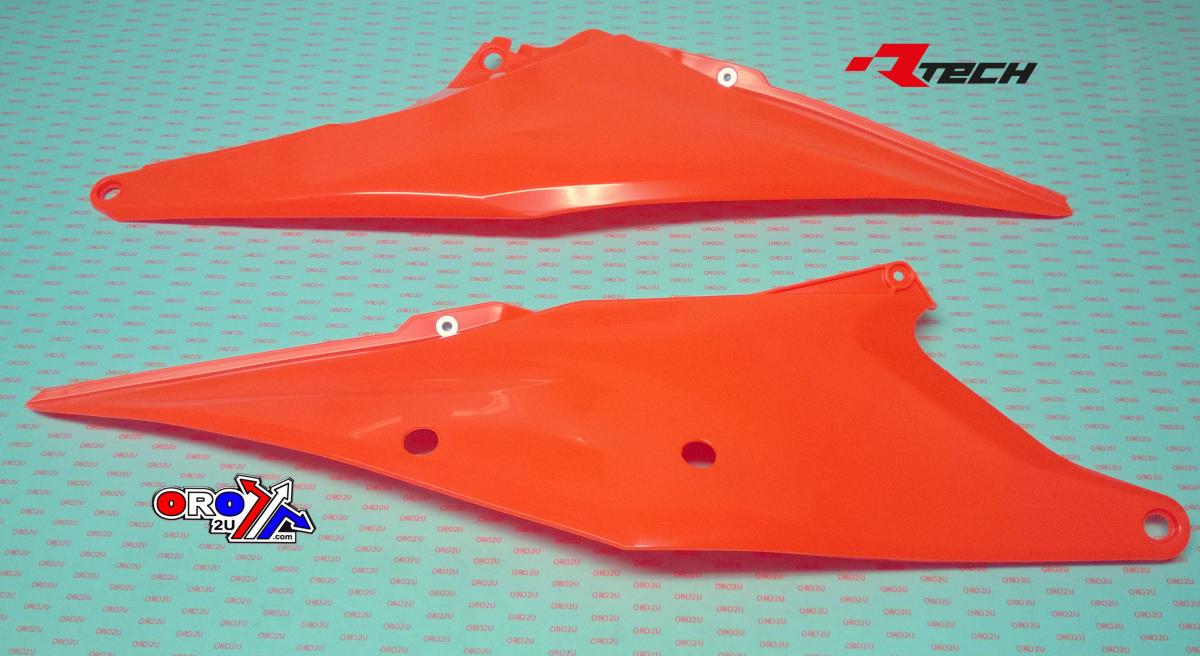 SIDE PANELS 2019-22 KTM SX/SX-F, NEON ORANGE, RTECH R-FIKTMAN0019
