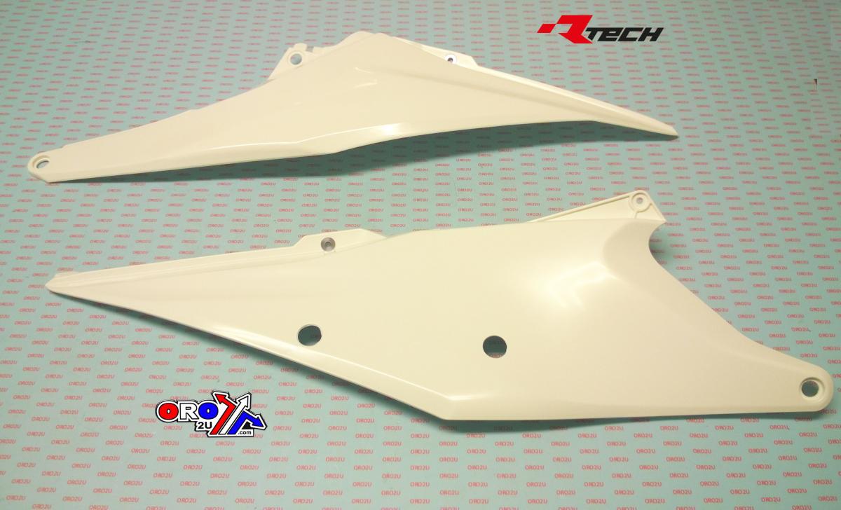 SIDE PANELS 2019-22 KTM SX/SX-F, WHITE, RTECH R-FIKTMBN0019, SX/SX-F/XC/XC-F 2019-21 OEM COLOUR