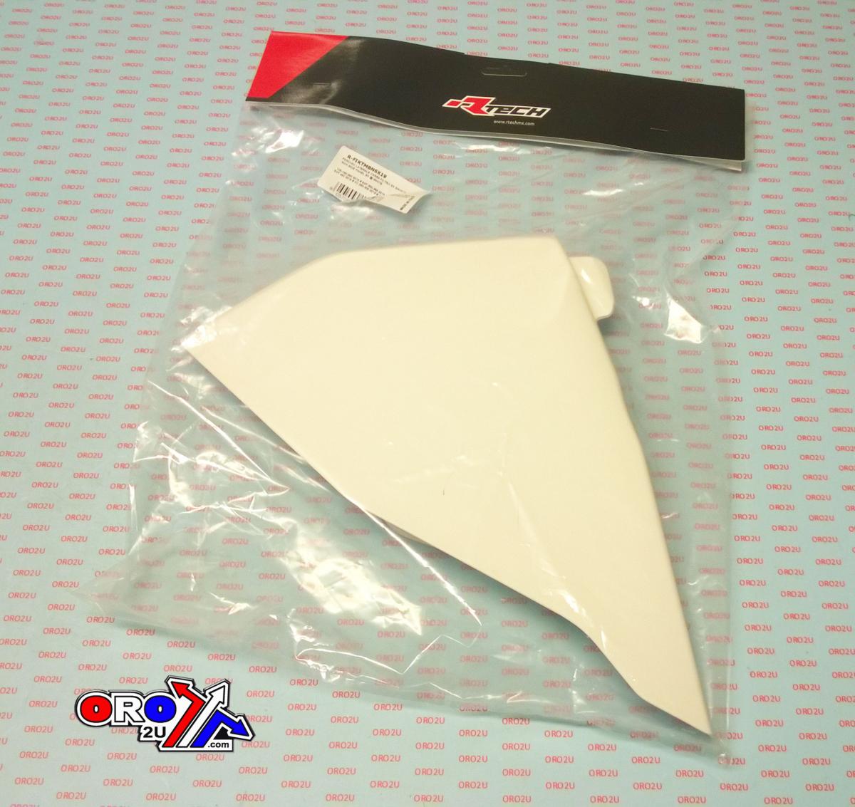 AIR BOX SIDE PANEL 2019-22 KTM SX/SX-F, WHITE, RTECH R-FIKTMBNSX19, SX/SX-F/XC/XC-F 19-21 OEM COLOUR