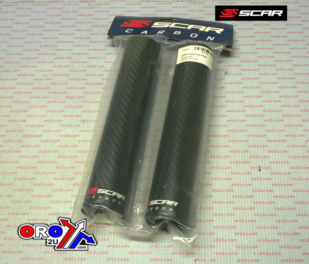 CARBON LOWER FORK WRAP, SCAR RACING SFWLS 220x45 Carbon fibre, For Small bike (85)