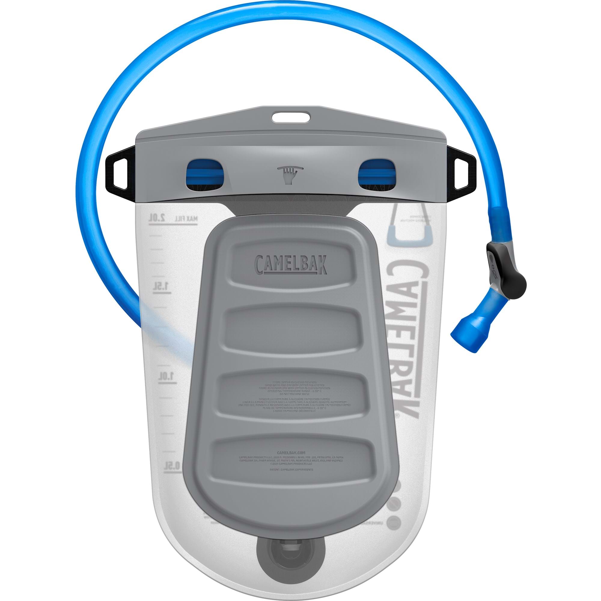 CAMELBAK FUSION 2L RESERVOIR WITH TRU ZIP WATERPROOF ZIPPER 2022: CLEAR CBFUSION2