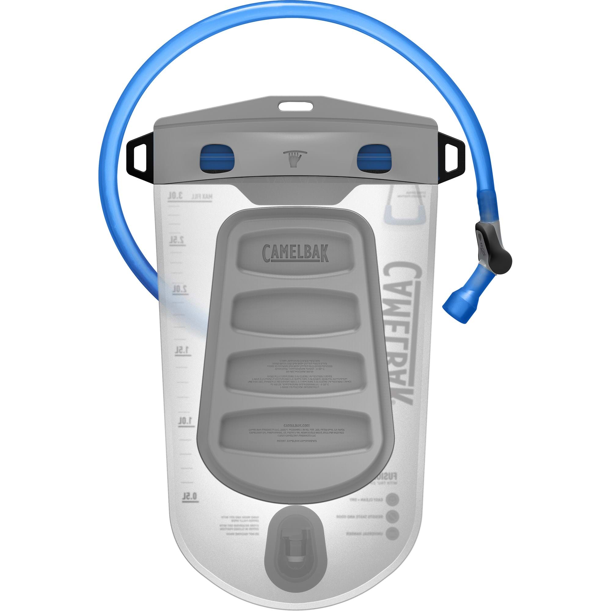 CAMELBAK FUSION 3L RESERVOIR WITH TRU ZIP WATERPROOF ZIPPER 2022: CLEAR CBFUSION3