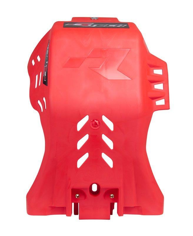 PLASTIC SKID PLATE BETA RR 350-530 2020-23, RTECH R-PMBETRS4520, PLASTIC ENGINE COVER RED