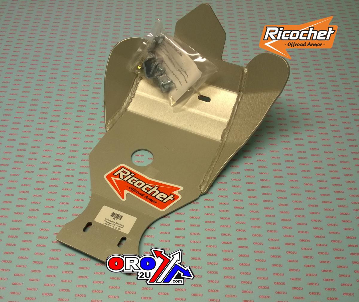 SKID PLATE HD ALUMINIUM ENDURO 16-18 KAWASAKI KX 450F 303 RICOCHET