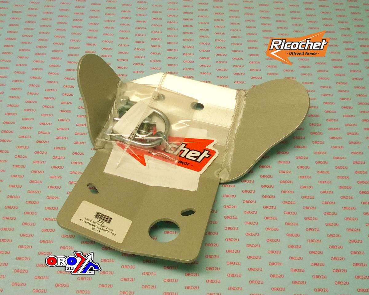 SKID PLATE HD ALUMINIUM ENDURO 96-24 KAWASAKI KX 80/85/100, 220 RICOCHET