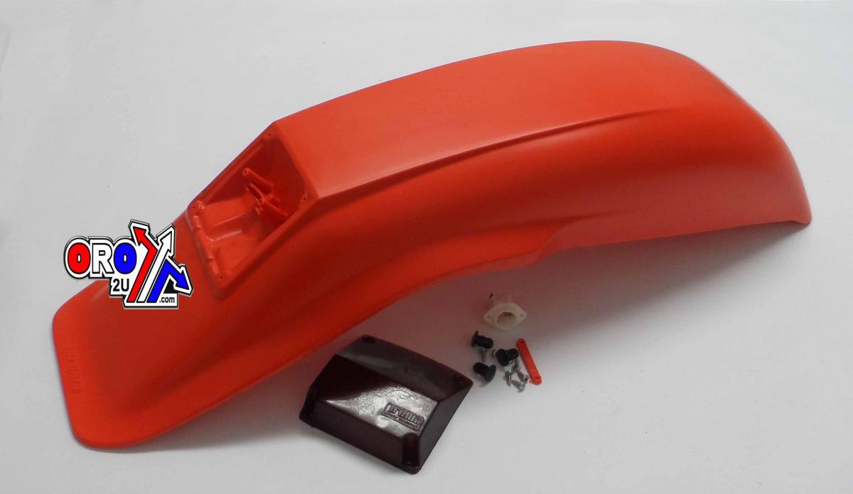 ENDURO REAR FENDER ORANGE, Universal fitting