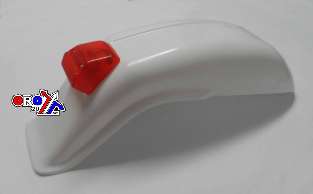 ENDURO REAR FENDER WHITE, Universal fitting