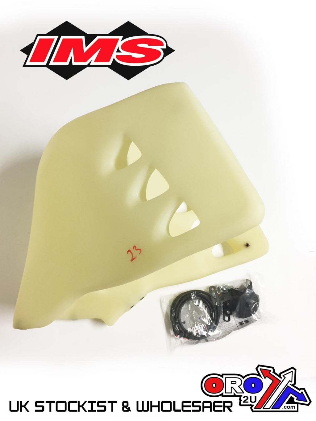 IMS Fuel Tank 6.6 gal Natural Screw Cap, Kawasaki KLR650 1987-2018, 113144-N2