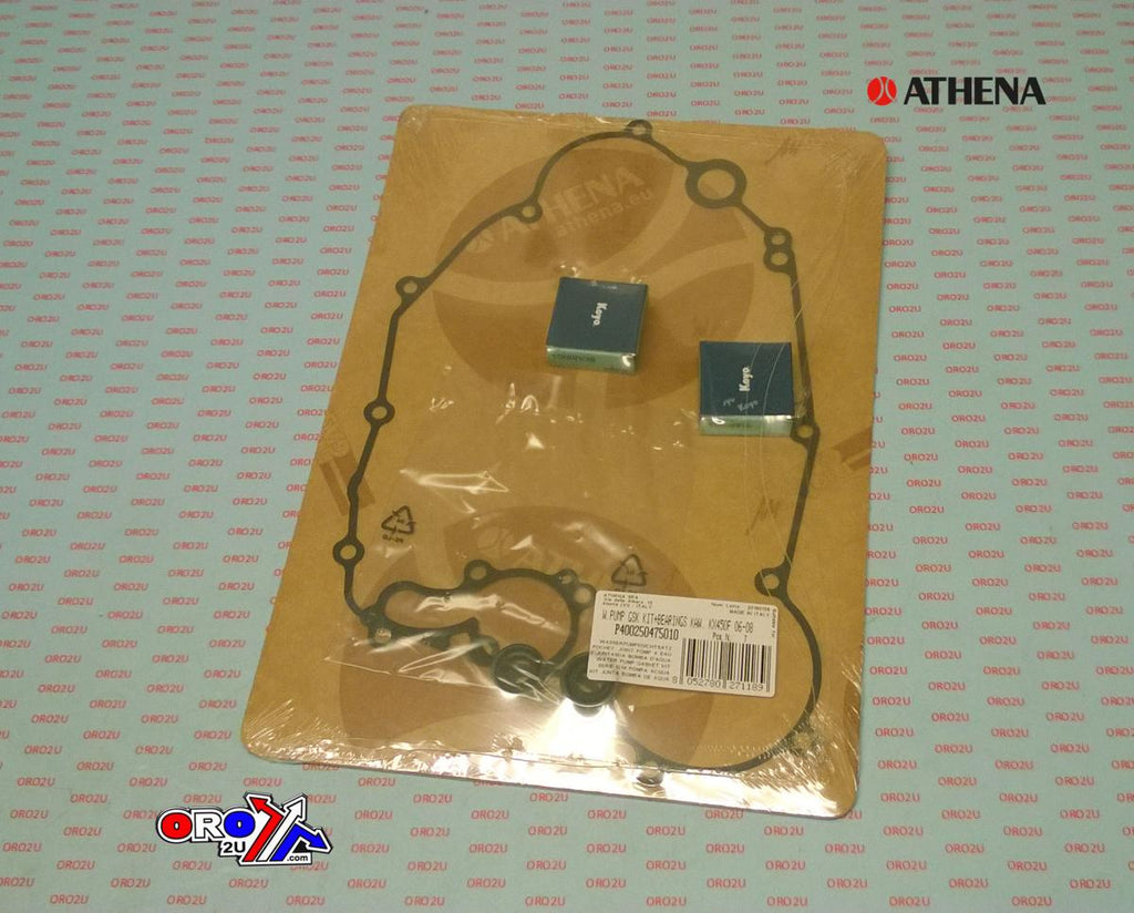 WATER PUMP GASKET KIT KLX/KX 450 06-21, ATHENA P400250475010 KAWASAKI WITH BEARINGS