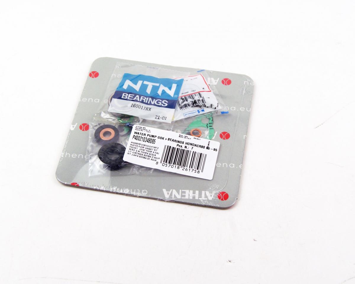 WATER PUMP GASKET KIT CR 80 85-02, ATHENA P400210348085 HONDA WITH BEARING, CR 80 ONLY