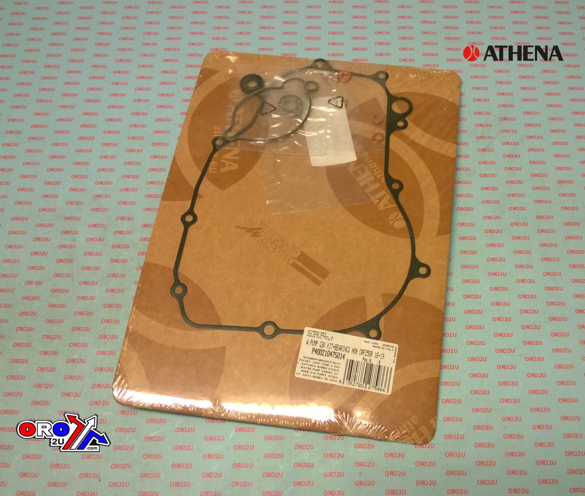 WATER PUMP GASKET KIT CRF 250/300 18-23, ATHENA P400210475014 HONDA WITH BEARING