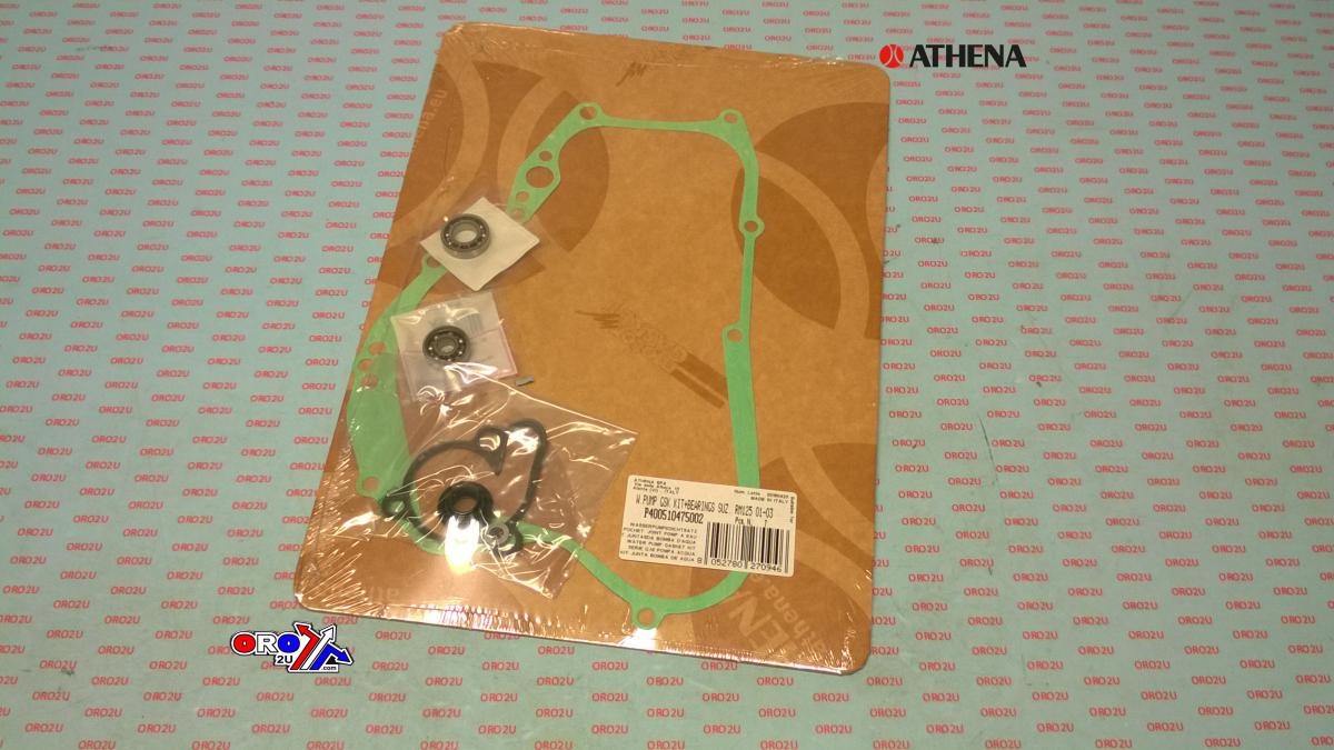 WATER PUMP GASKET KIT RM 125 01-03, ATHENA P400510475002 SUZUKI WITH BEARING