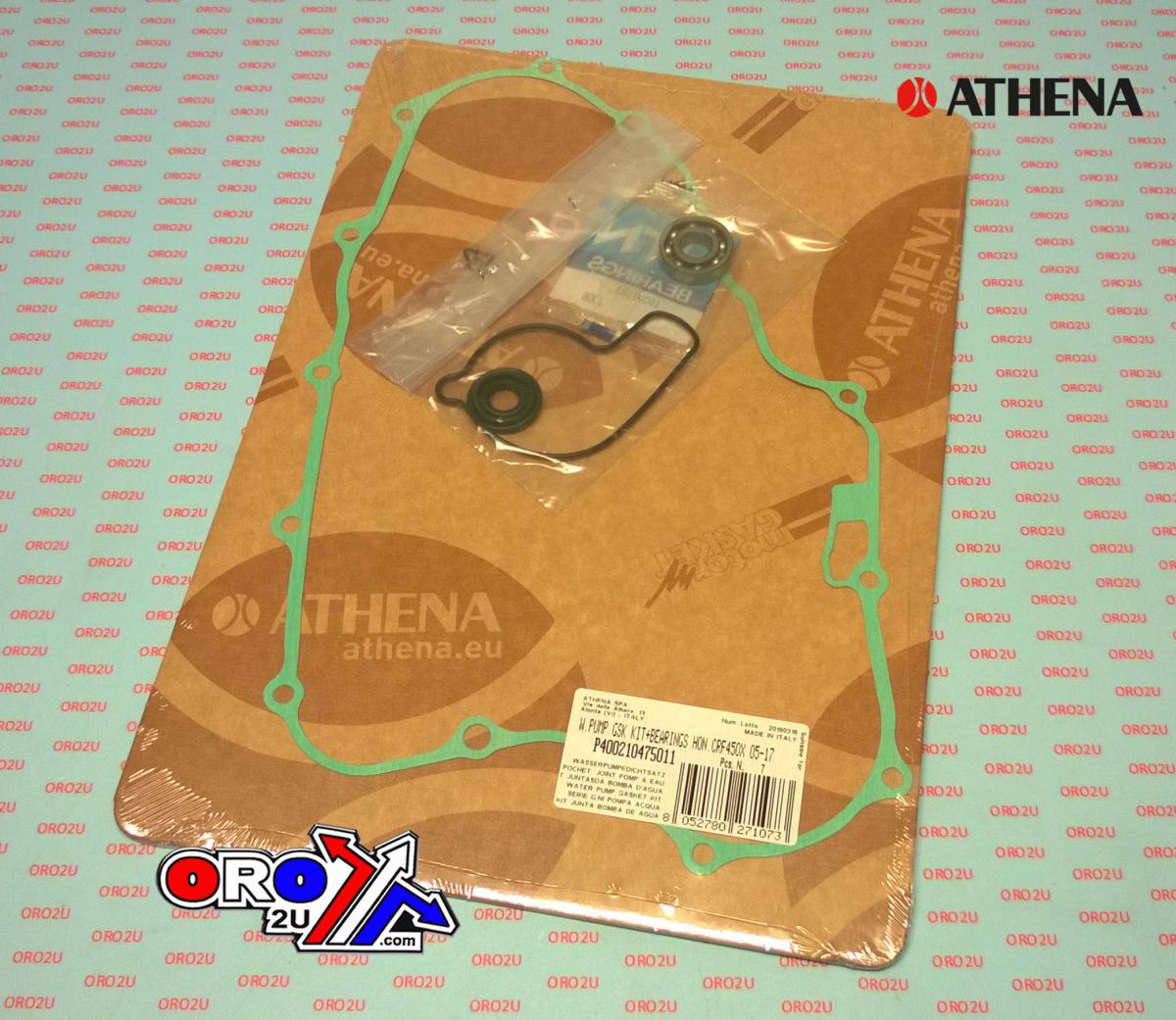WATER PUMP GASKET KIT CRF 450 05-17, ATHENA P400210475011 HONDA WITH BEARING