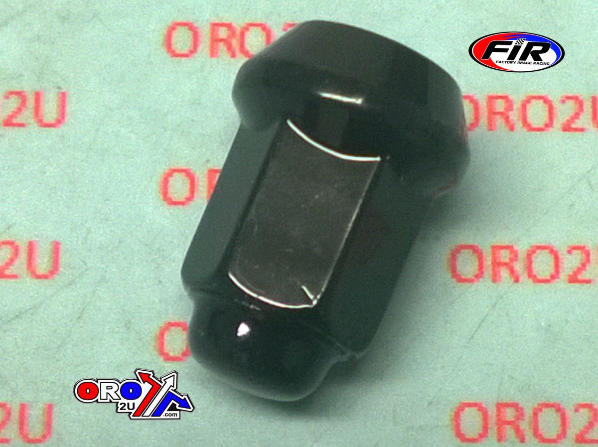 LUG NUT 3/8 BEVELED BLACK, LUG3BA