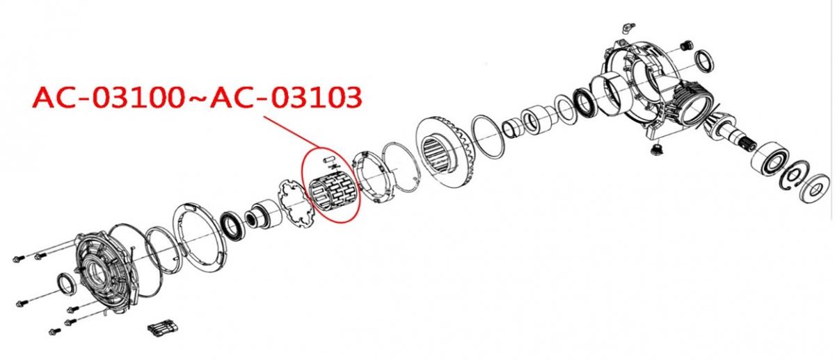 SPRAGUE BEARING POLARIS RZR, BRONCO AC-03100, CARRIER, 3235487