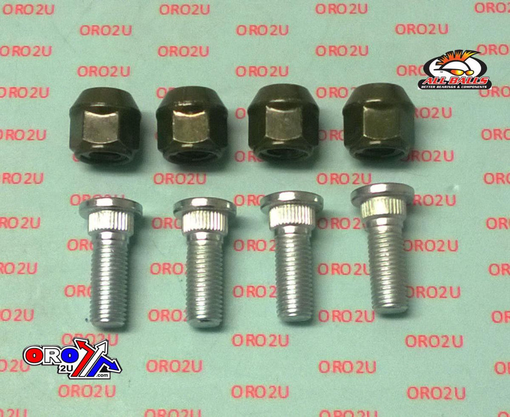 Wheel Stud and Nut Kit, ALLBALLS 85-1005