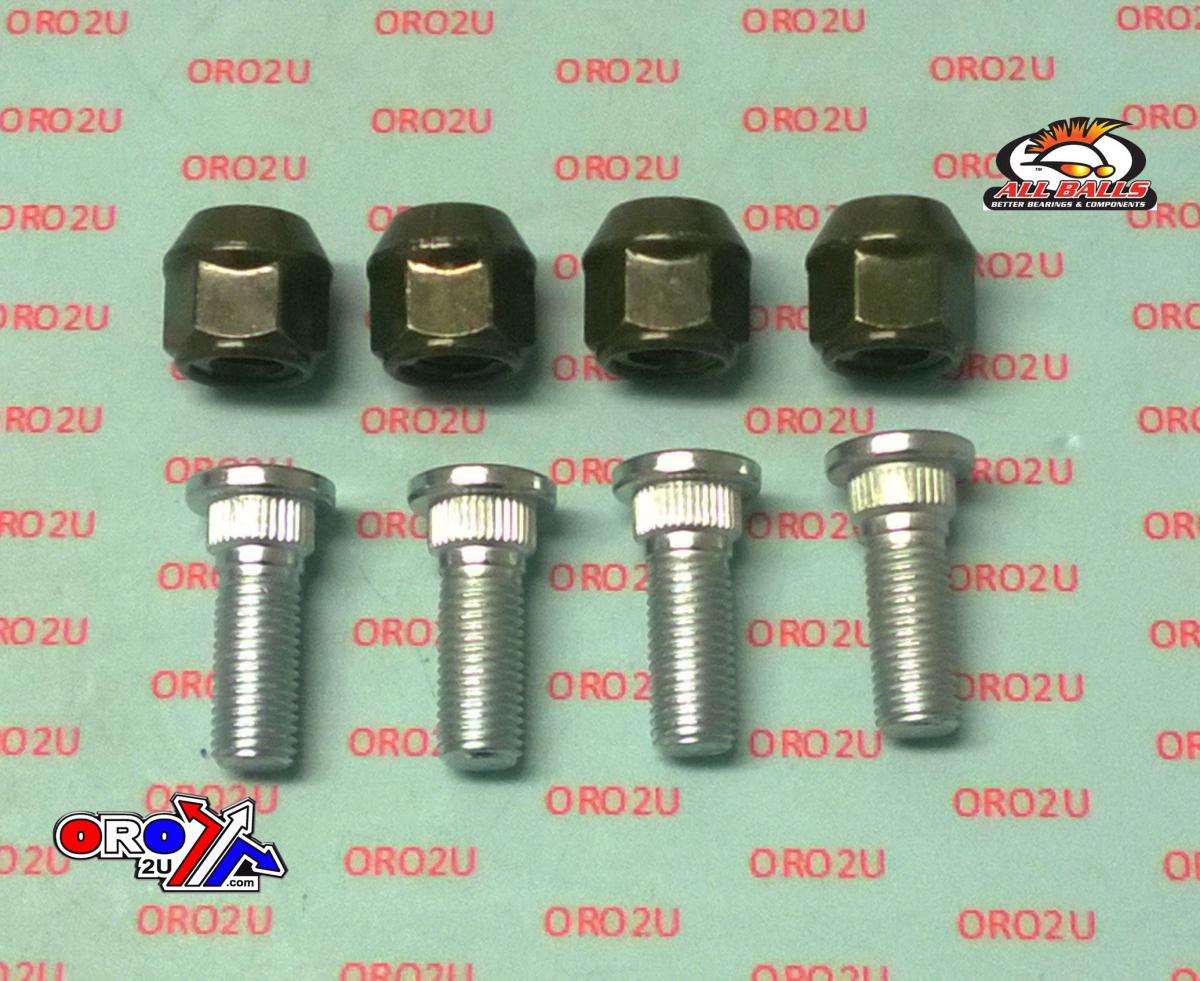 Wheel Stud and Nut Kit, ALLBALLS 85-1005