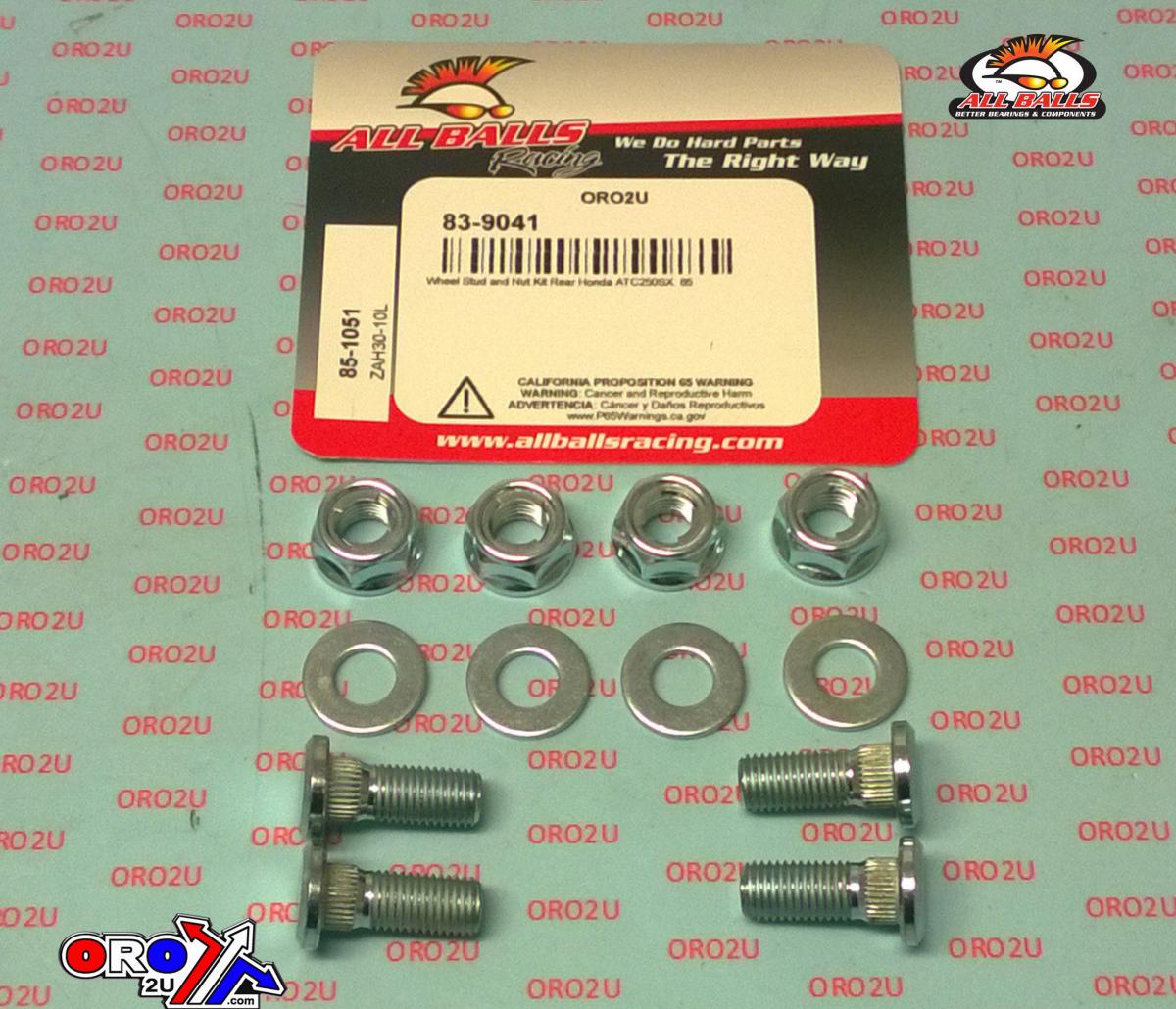 Wheel Stud and Nut Kit, ALLBALLS 85-1051