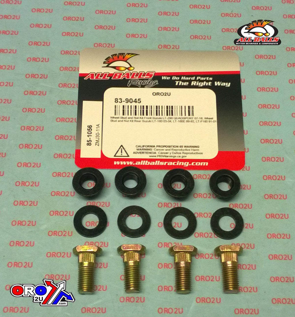 Wheel Stud and Nut Kit, ALLBALLS 85-1056
