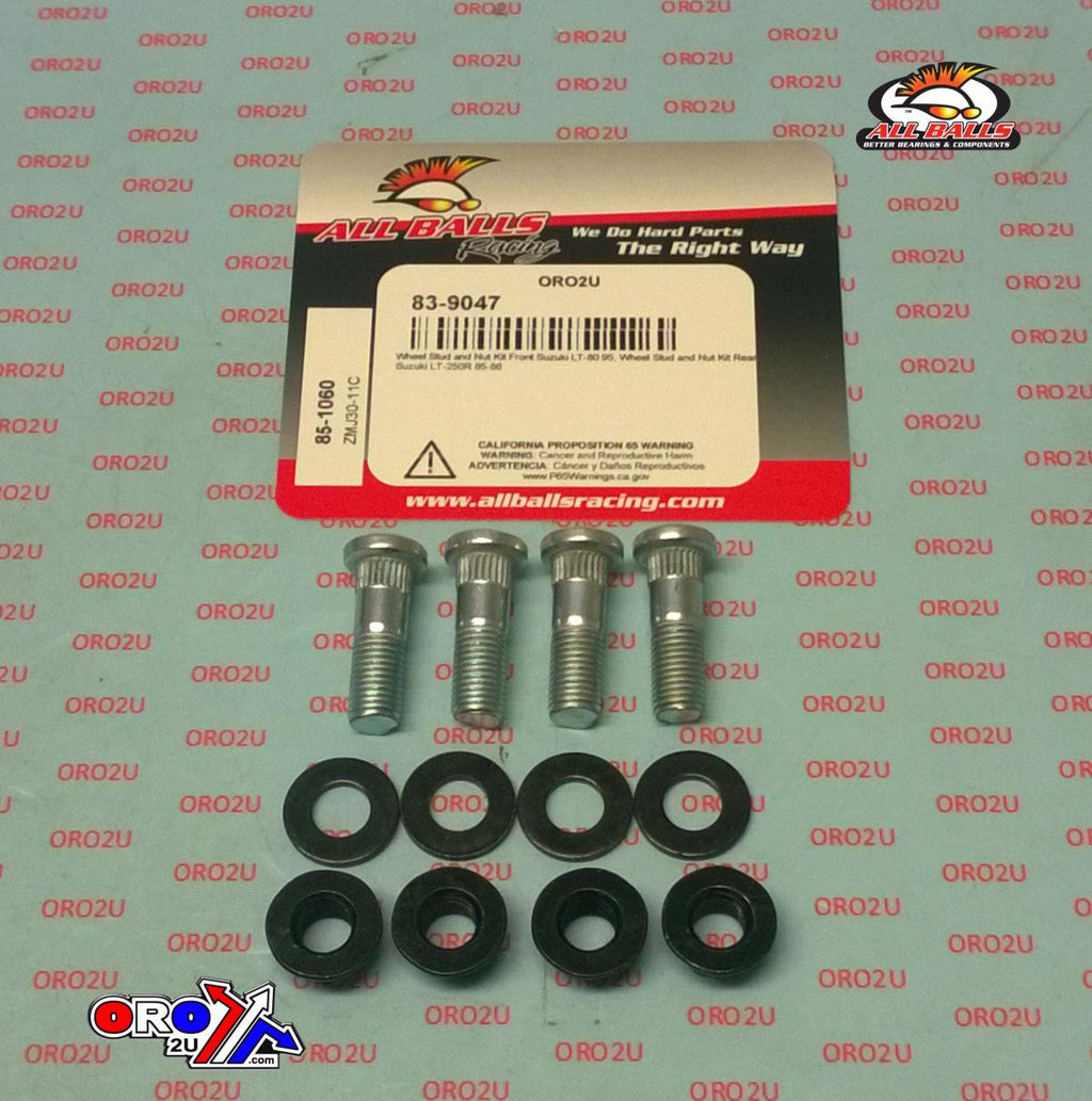 Wheel Stud and Nut Kit, ALLBALLS 85-1060
