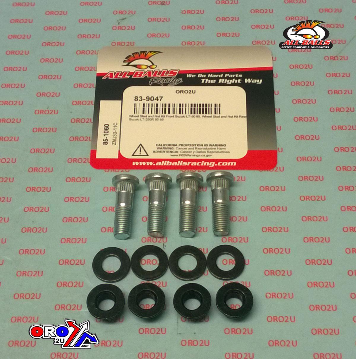 Wheel Stud and Nut Kit, ALLBALLS 85-1060