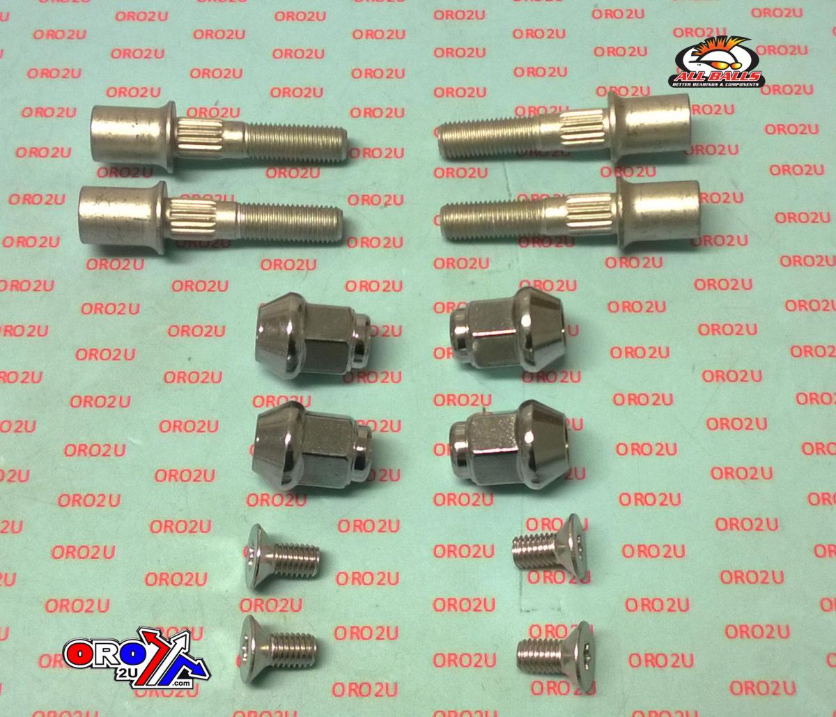 Wheel Stud and Nut Kit, ALLBALLS 85-1077