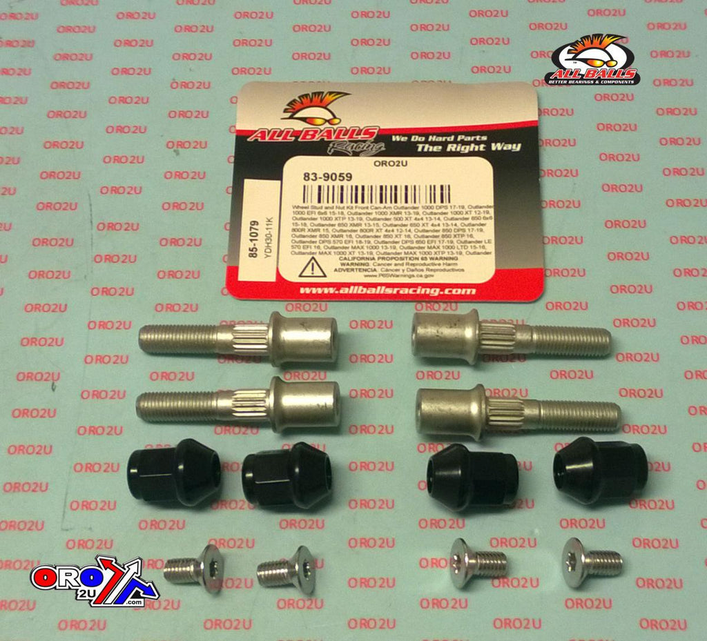 Wheel Stud and Nut Kit, ALLBALLS 85-1079