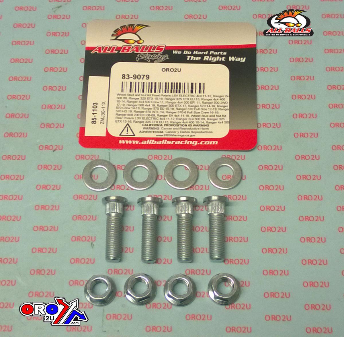 Wheel Stud and Nut Kit, ALLBALLS 85-1103