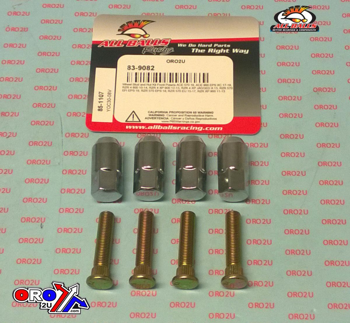 Wheel Stud and Nut Kit, ALLBALLS 85-1107