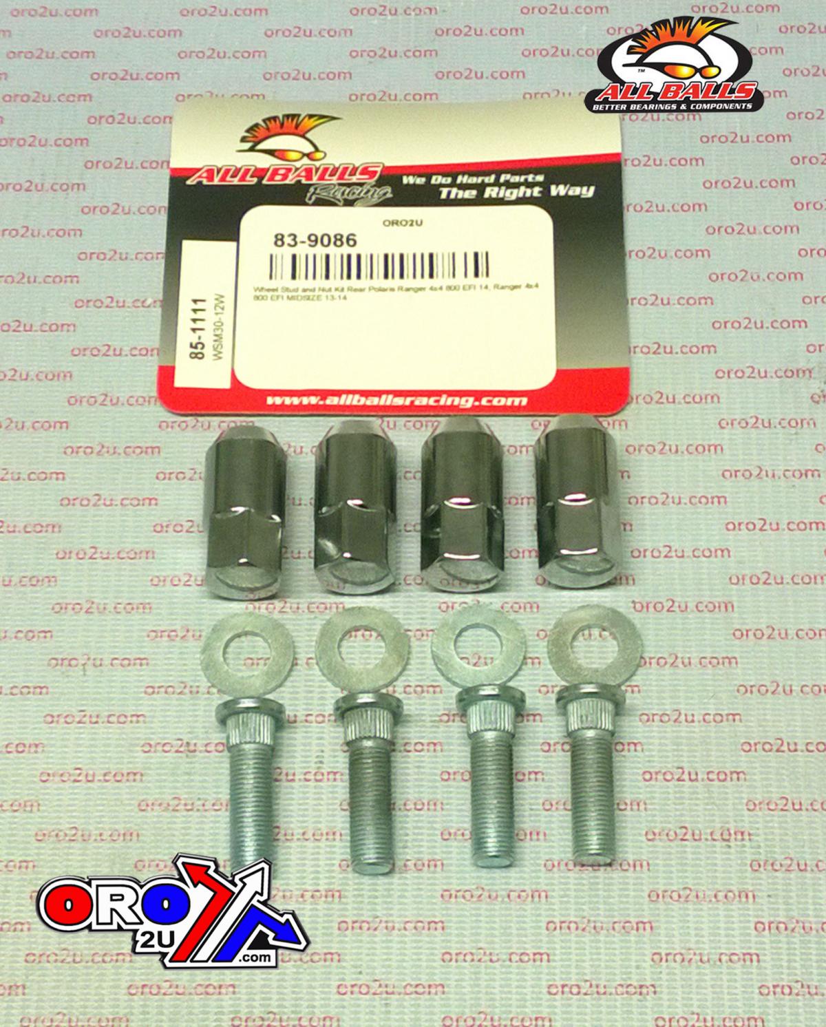 Wheel Stud and Nut Kit, ALLBALLS 85-1111