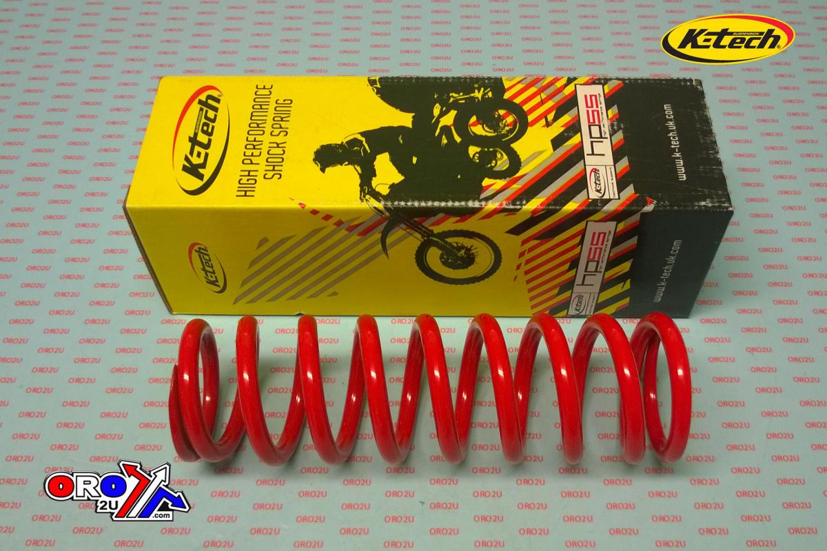 Shock Absorber Spring - 37.5N (53/56x245) Red, 5356-245-375, HIGH PERFORMANCE SHOCK SPRING, K-TECH SUSPENSION