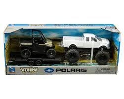 MODEL DIE CAST OFFROAD PICK UP, WITH POLARIS RANGER XP1000 EPS, SCALE 1:32, NEWRAY 50076