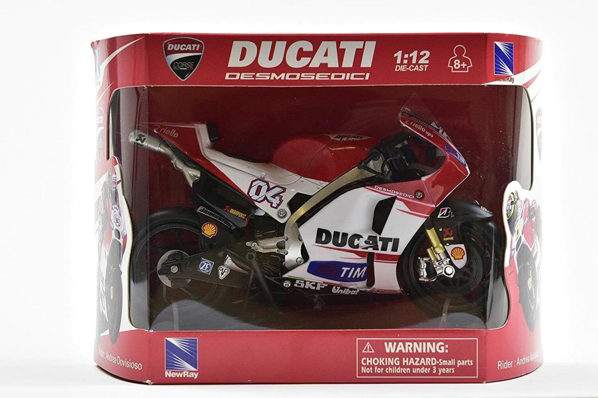 MODEL DIE CAST DUCATI DEMOSEDICI, ANDREA DOVIZIOSO #04, SCALE 1:12, NEWRAY 57723