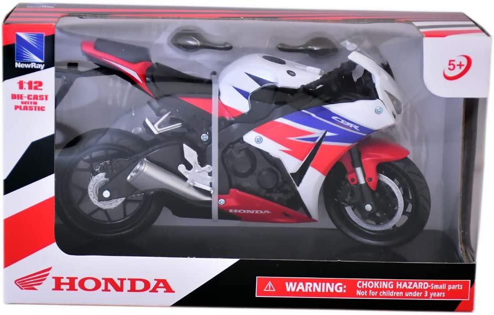 MODEL DIE CAST HONDA CBR1000R, STREET BIKE, RED & BLACK, SCALE 1:12, NEWRAY 57793