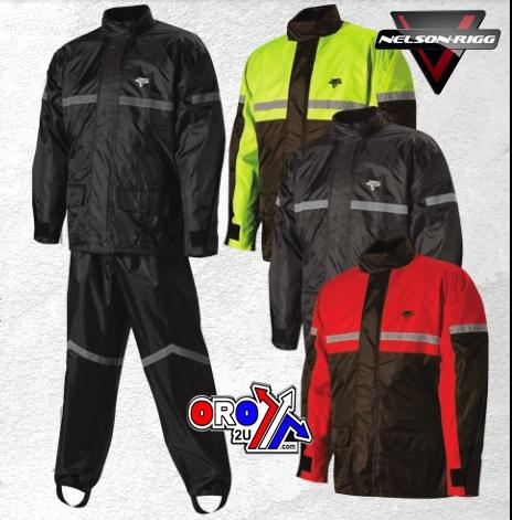 StormRider RAINSUIT BK/BK XL, NELSON-RIGG BLACK/BLACK, SR-6000-BLK-04-XL