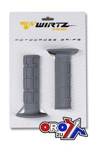 SOFT ATV GRIPS 50/50 GREY, WIRTZ PU-002 BAR SIZE 22/22
