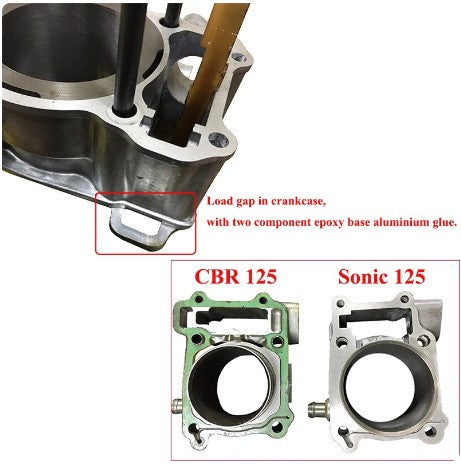 Cylinder Piston Rings Gasket Kit 58mm Honda CBR125 CBR125R 04-17 Sonic 125 56-K8001.58.CLK