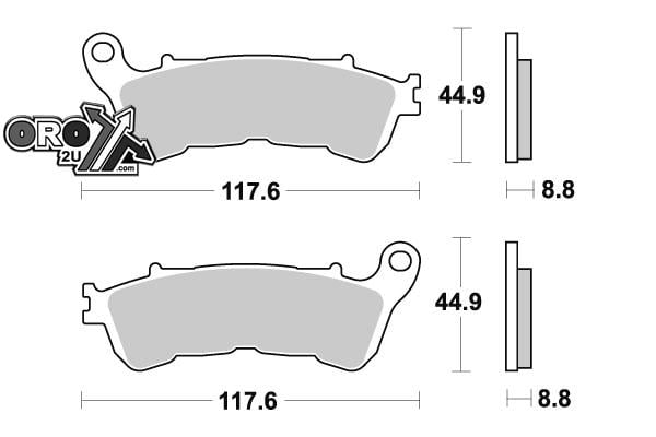 BRAKE PADS SINTERED METAL, SIFAM S1172N (FA388HH), 39-388
