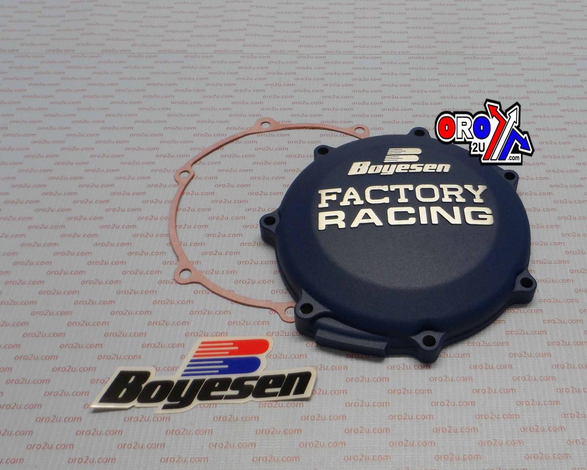 , CLUTCH COVER 01-13 YZ250F, 01-13 WR250F CLUTCH COVER BOYESEN CC-37L BLUE