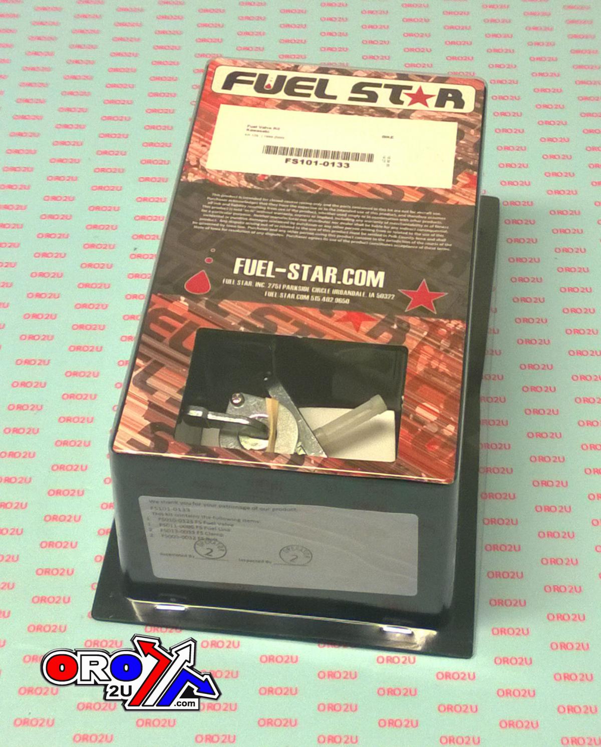 FUEL VALVE KIT LT-A 500 F Vinson 4WD 03-05, Fuel Star FS101-0033 SUZUKI ATV, TAPE / PETCOCK / CLIPS / PIPES / BOLTS
