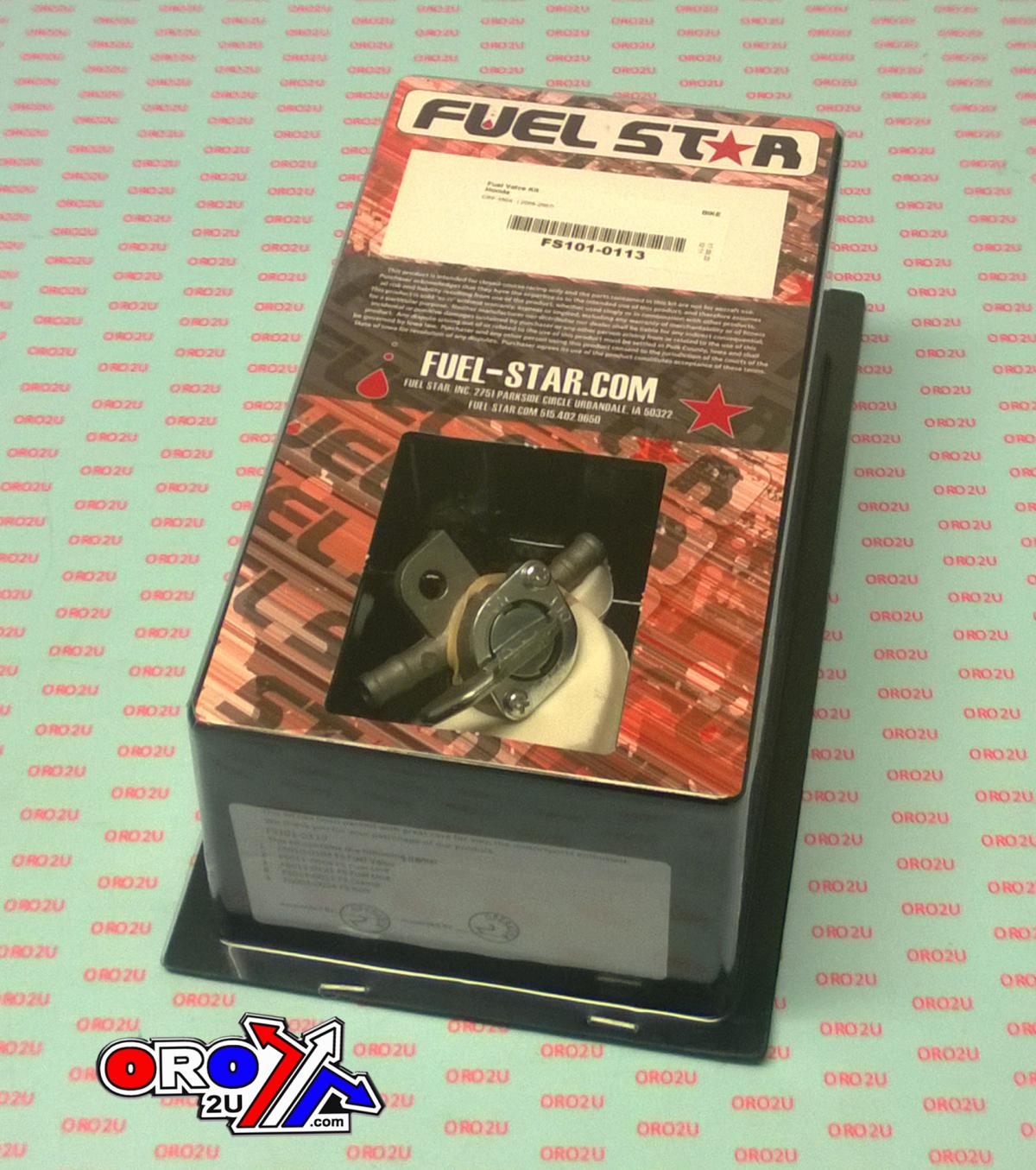 FUEL VALVE KIT CRF450X 05-07, Fuel Star FS101-0113 HONDA DIRT, TAPE / PETCOCK / CLIPS / PIPES / BOLTS