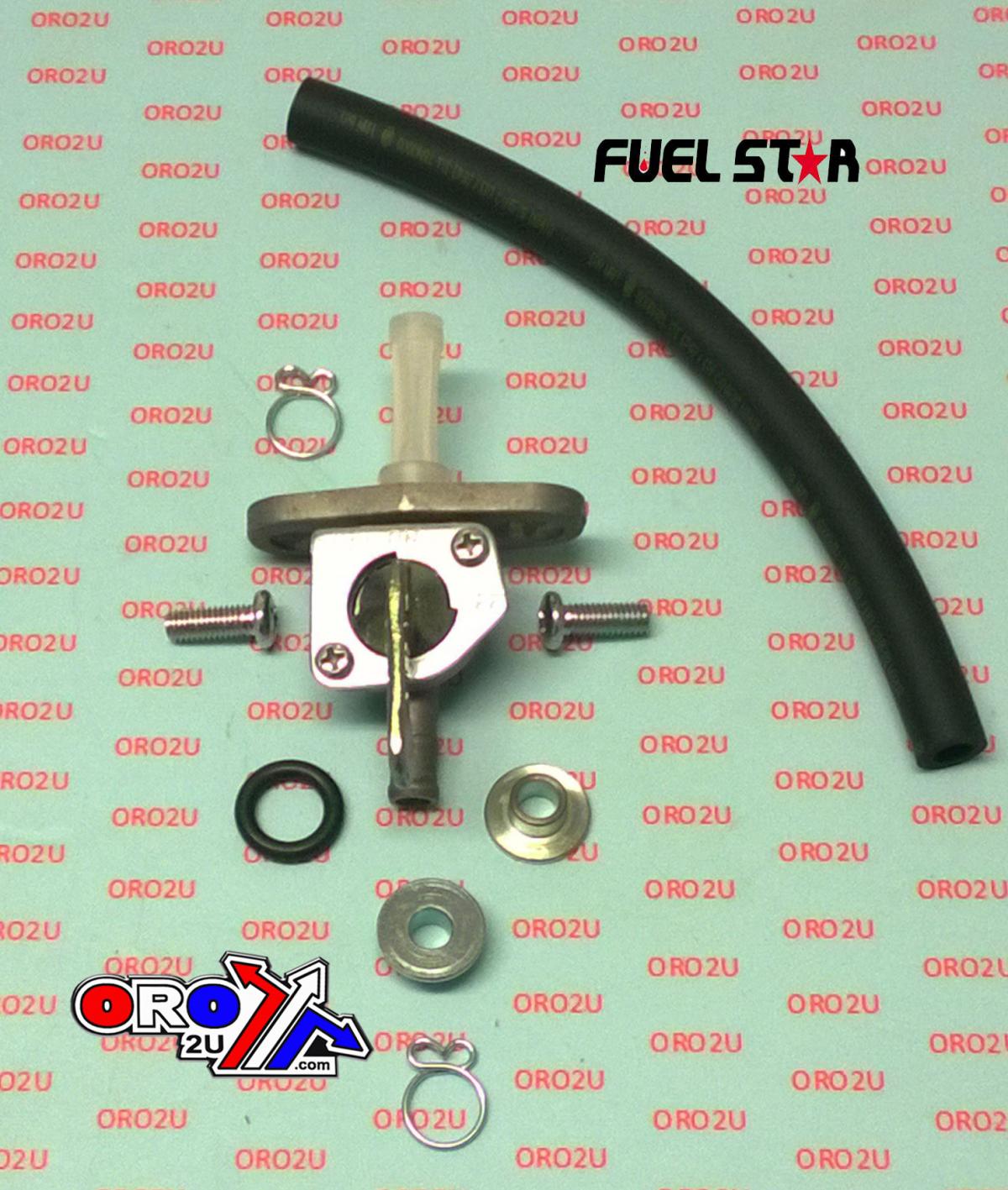 FUEL VALVE KIT CR125R 81-82, Fuel Star FS101-0115 HONDA DIRT, TAPE / PETCOCK / CLIPS / PIPES / BOLTS