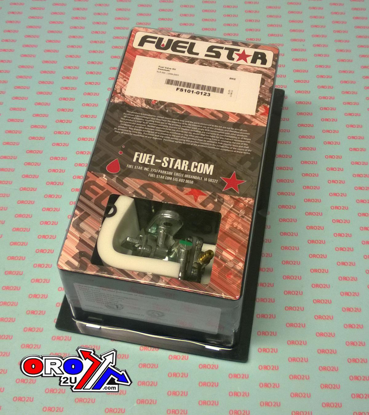 FUEL VALVE KIT KL650 KLR 06-07, Fuel Star FS101-0123 KAWASAKI DIRT, TAPE / PETCOCK / CLIPS / PIPES / BOLTS