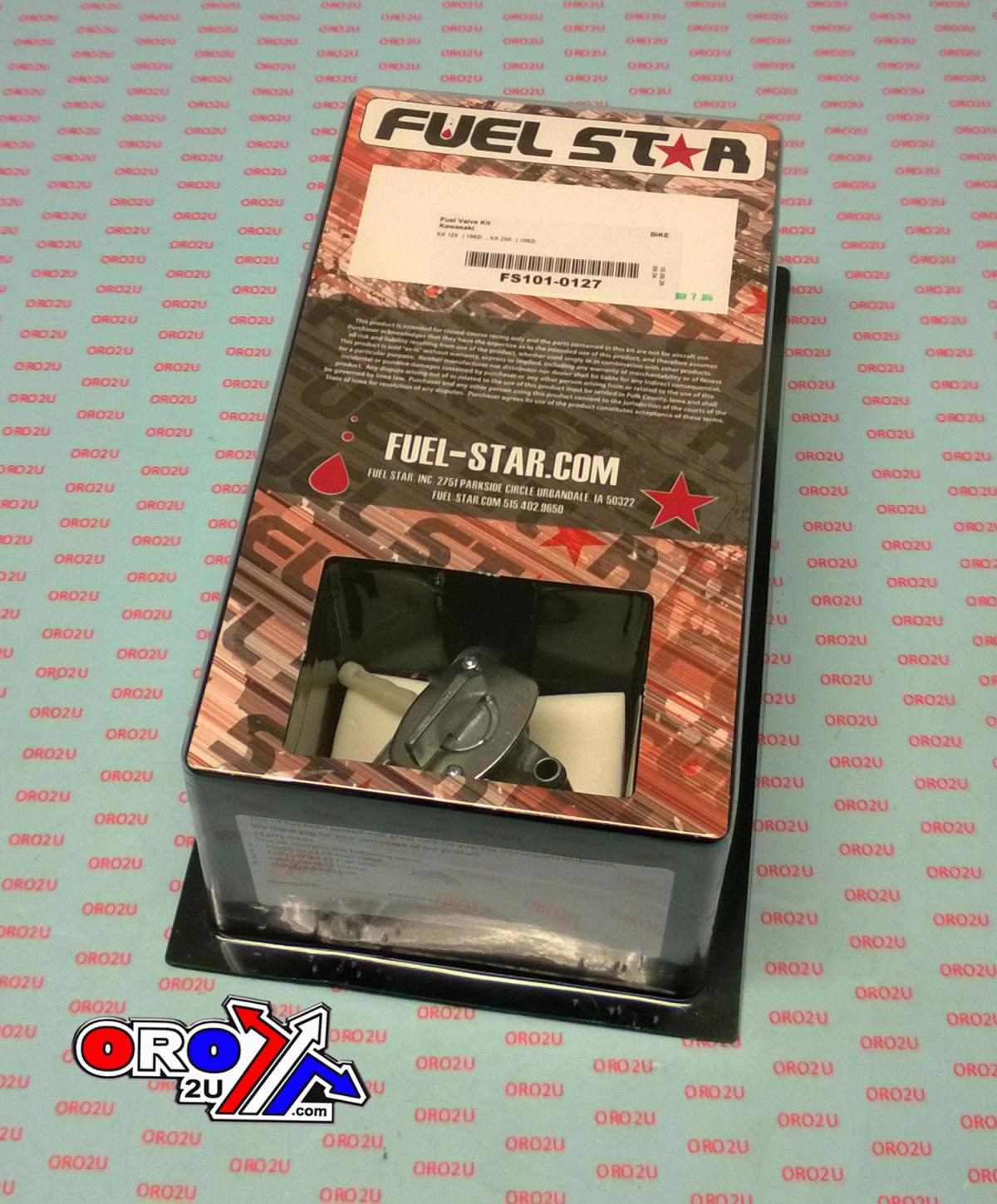 FUEL VALVE KIT KX125 KX250 1992, Fuel Star FS101-0127 KAWASAKI DIRT, TAPE / PETCOCK / CLIPS / PIPES / BOLTS