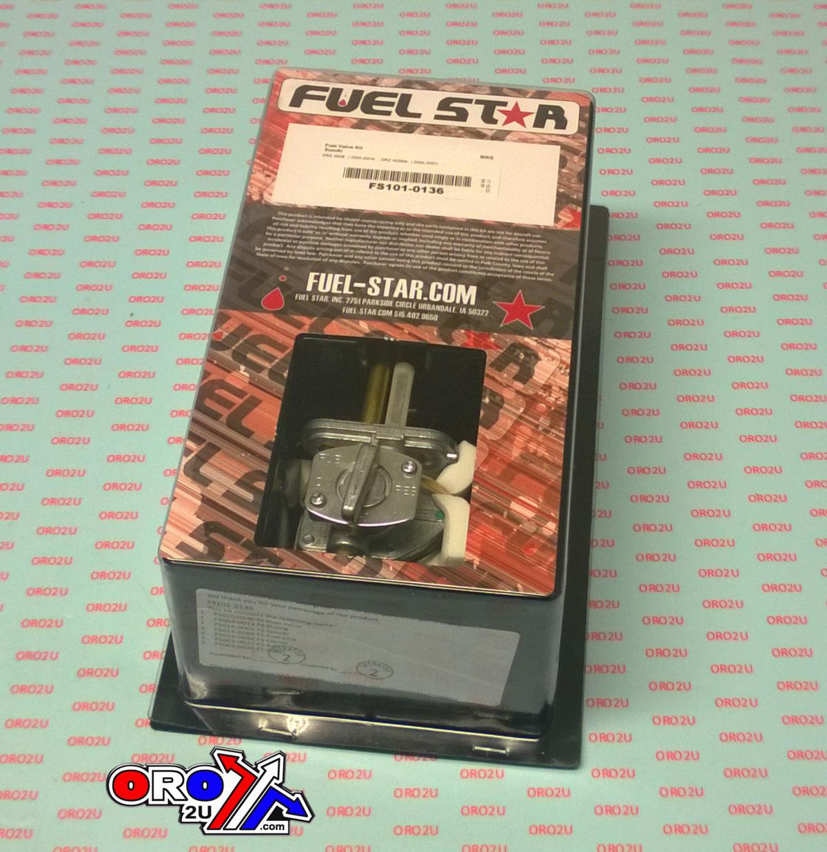 FUEL VALVE KIT DRZ400S 2000-2007, Fuel Star FS101-0136 SUZUKI DIRT, TAPE / PETCOCK / CLIPS / PIPES / BOLTS