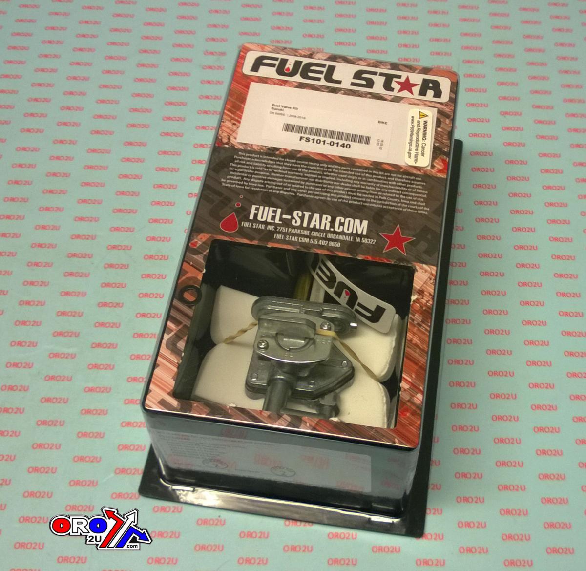 FUEL VALVE KIT DR650SE 08-16, Fuel Star FS101-0140 SUZUKI DIRT, TAPE / PETCOCK / CLIPS / PIPES / BOLTS