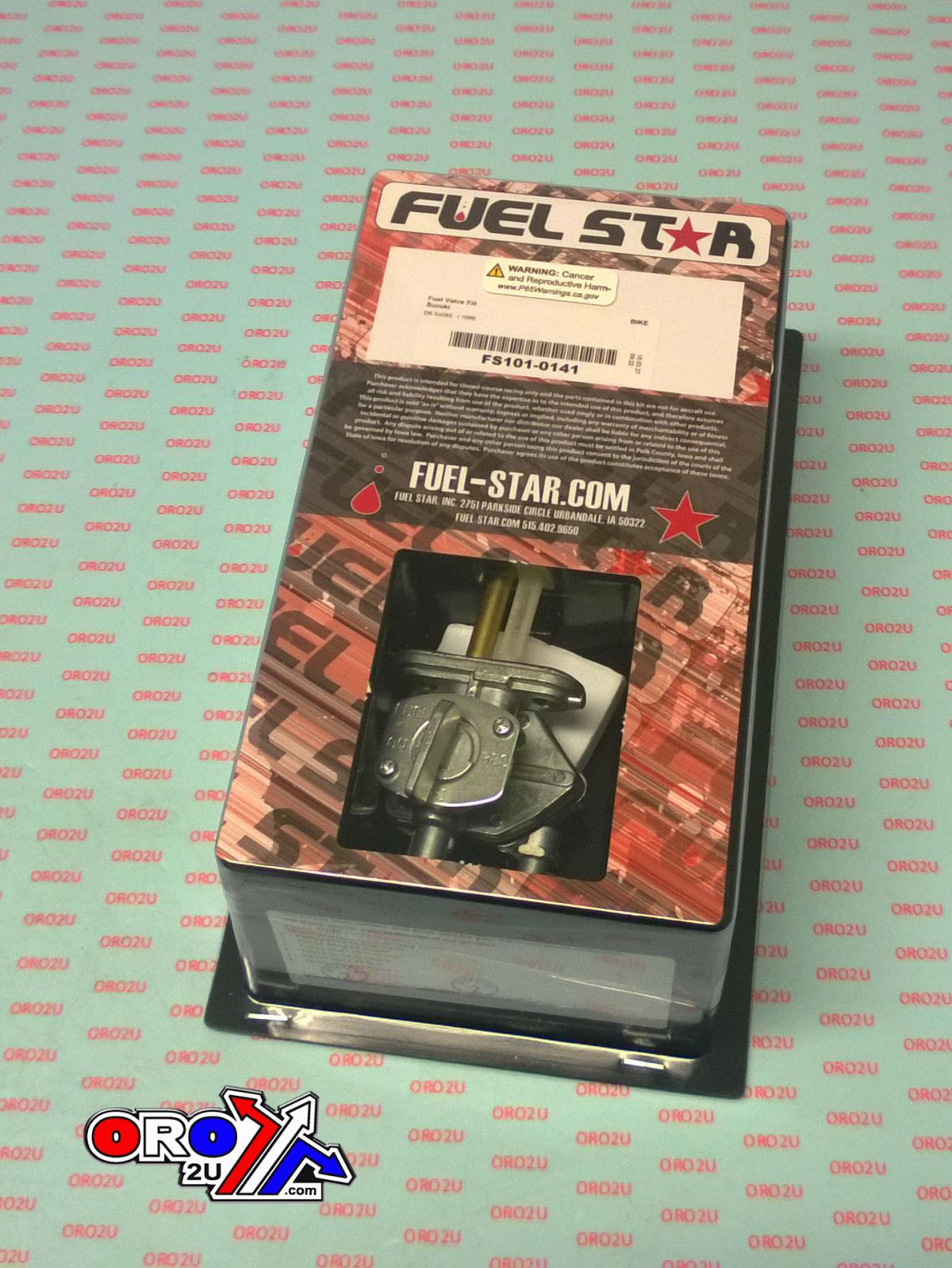 FUEL VALVE KIT DR650SE 1996, Fuel Star FS101-0141 SUZUKI DIRT, TAPE / PETCOCK / CLIPS / PIPES / BOLTS