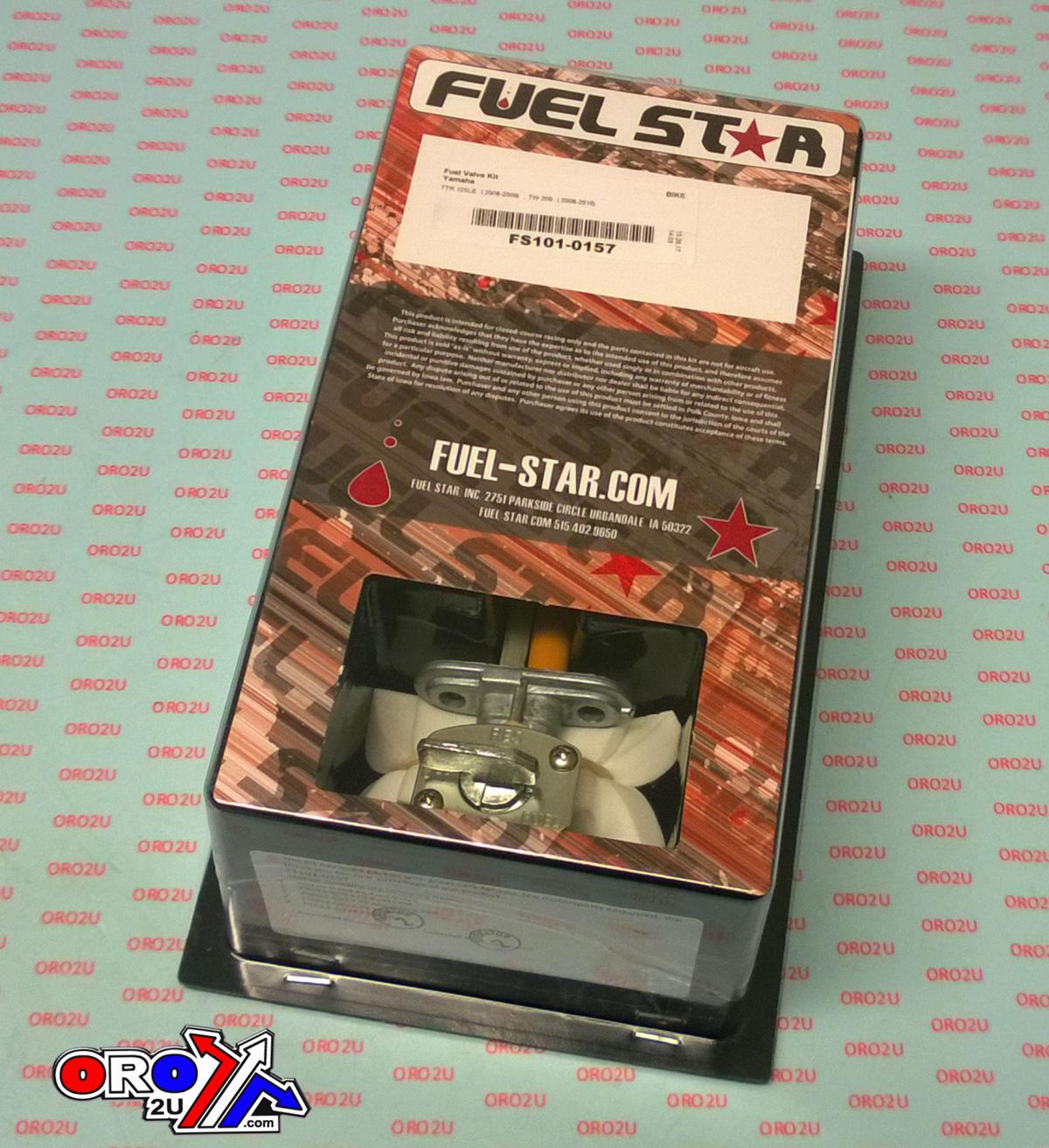 FUEL VALVE KIT TTR125 08-09, Fuel Star FS101-0157 YAMAHA DIRT, TAPE / PETCOCK / CLIPS / PIPES / BOLTS