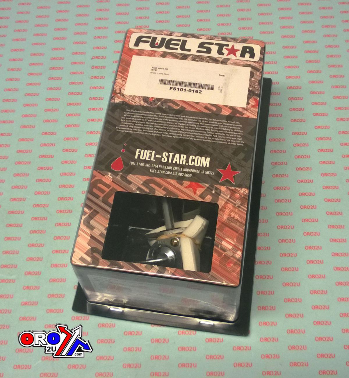 FUEL VALVE KIT KTM 85SX 13-17, Fuel Star FS101-0162 DIRT, TAPE / PETCOCK / CLIPS / PIPES / BOLTS