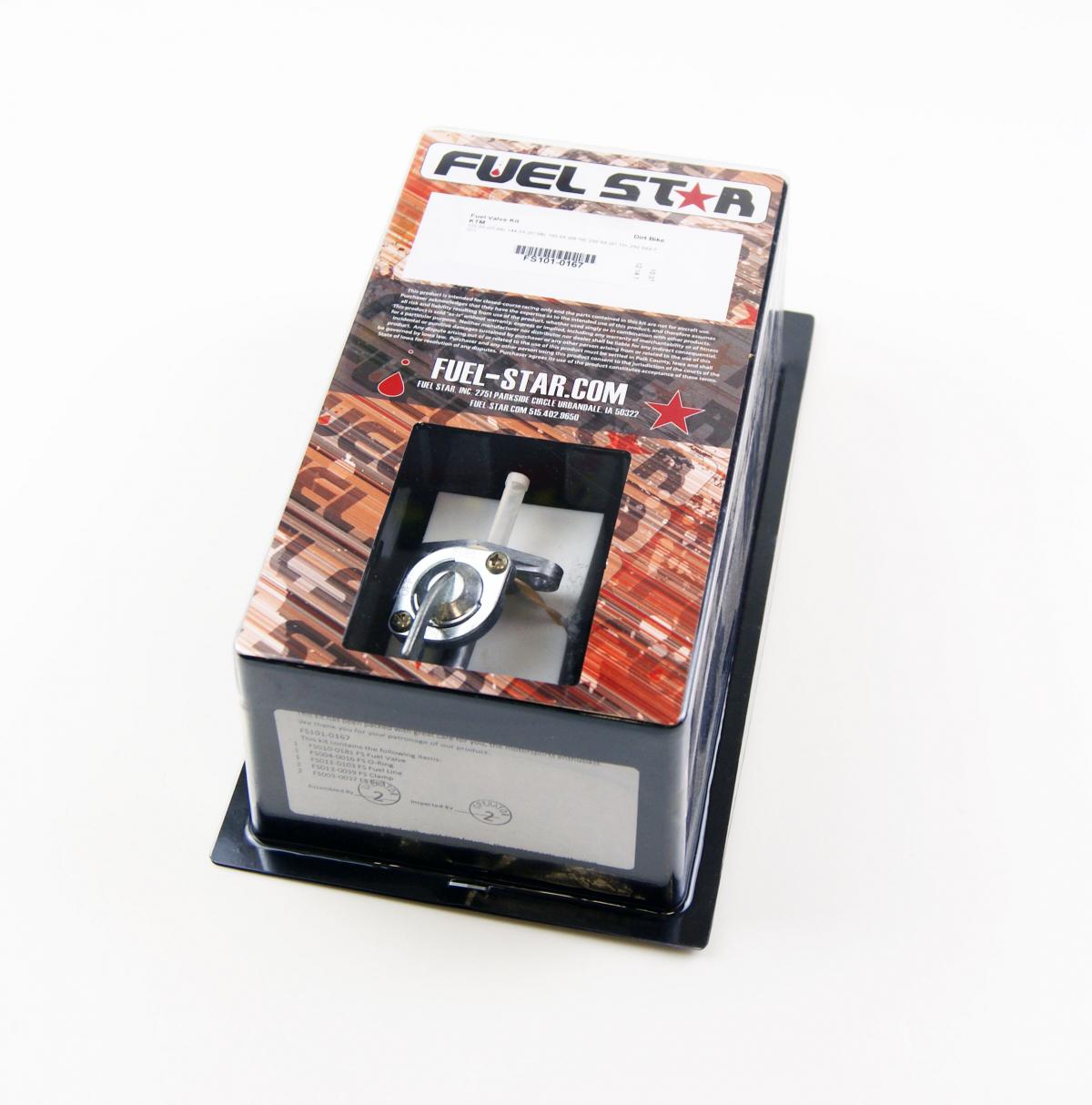 FUEL VALVE KIT KTM 125/144/150/250SX, Fuel Star FS101-0167 DIRT, TAPE / PETCOCK / CLIPS / PIPES / BOLTS